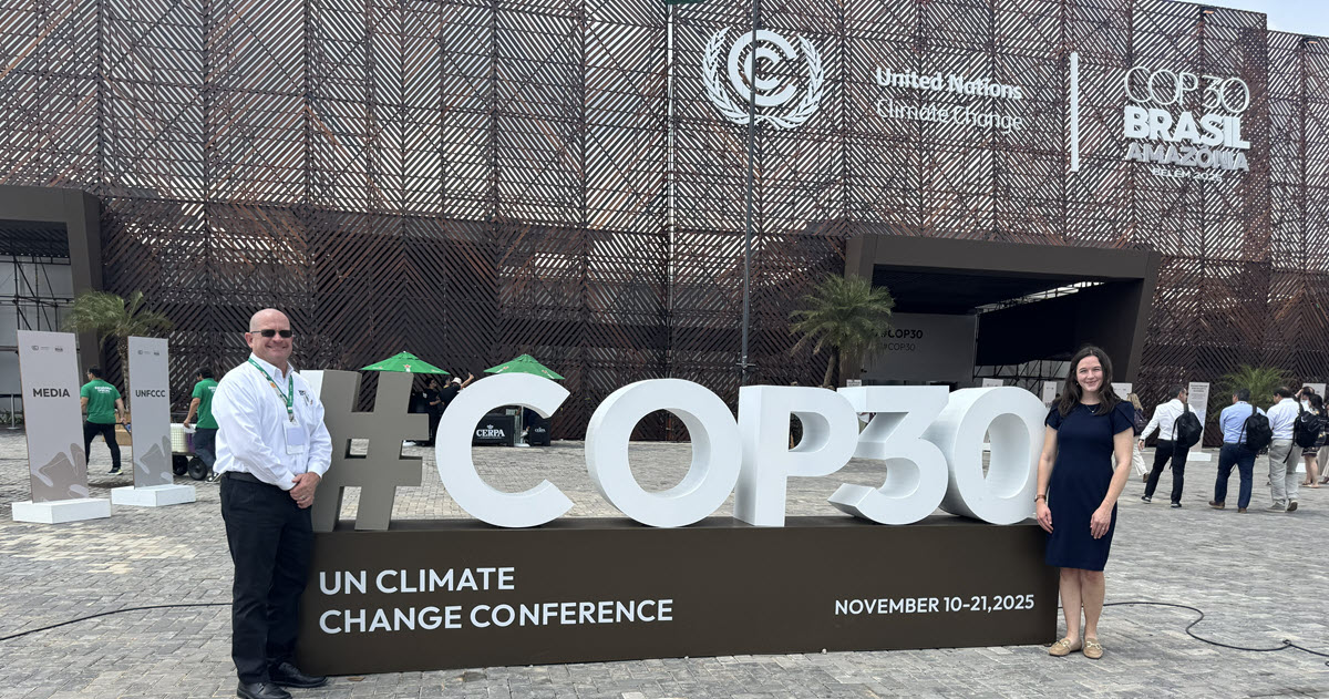 Jamie Burr and Maddie Hokanson attended COP30