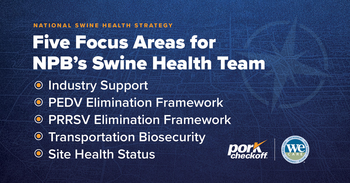 Five focus areas for the swine health team